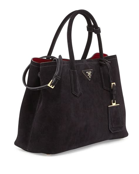 Prada Women's Navy Suede Medium